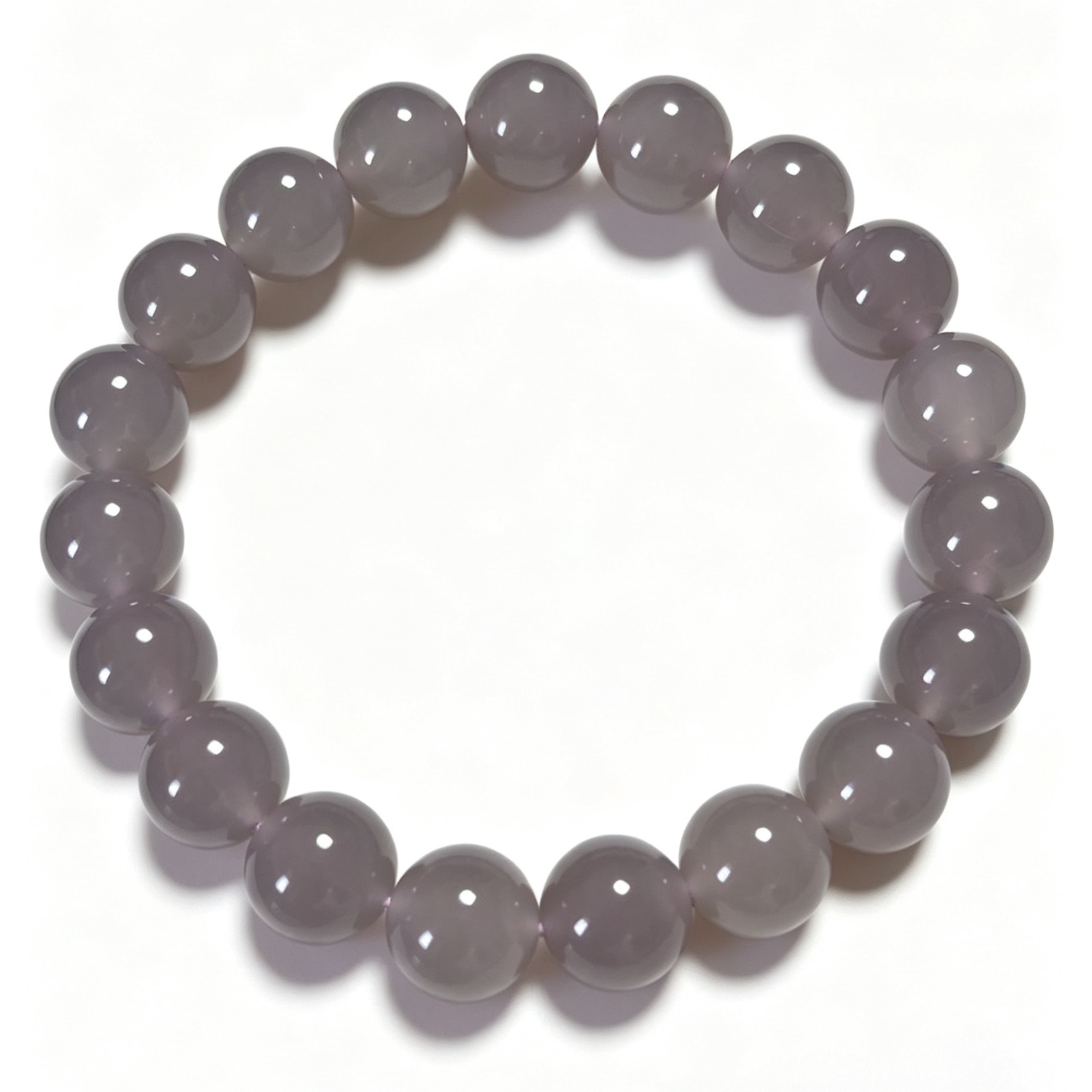 Hetian jade smoke purple bracelet, auspicious purple mist from the east.