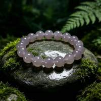 Hetian jade smoke purple bracelet, auspicious purple mist from the east.
