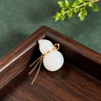 Hetian white jade pendant