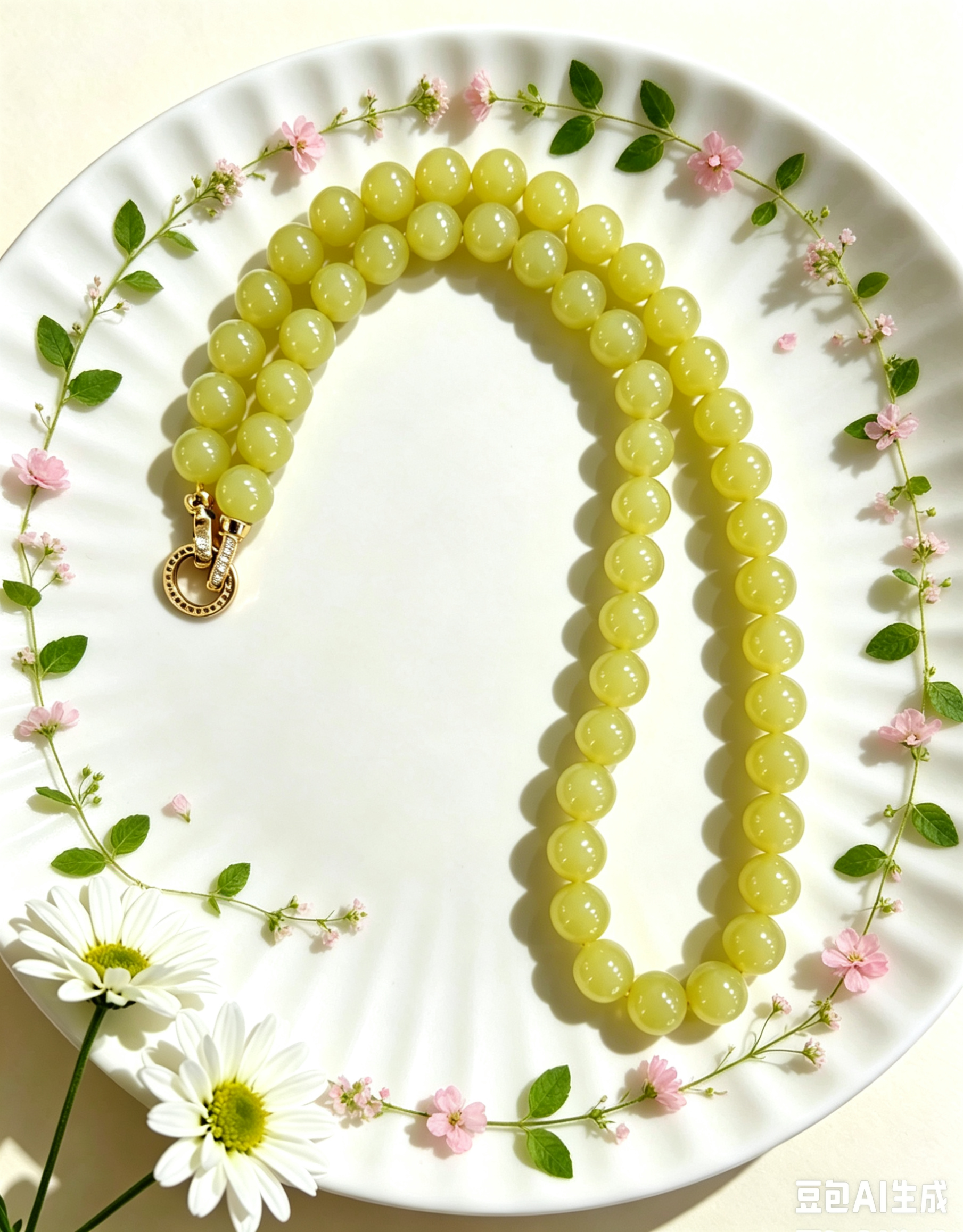 Hetian Jade Yellow Necklace
