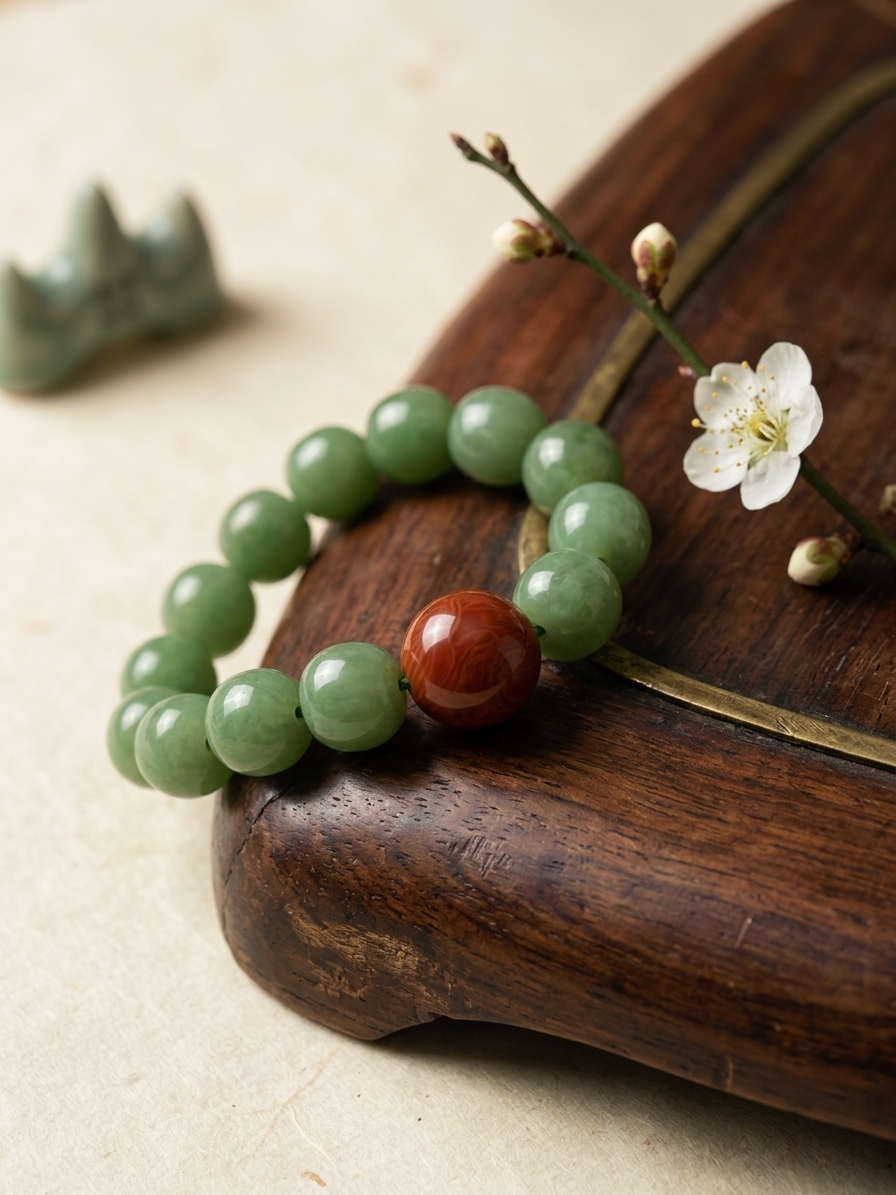 Jade jewelry detail