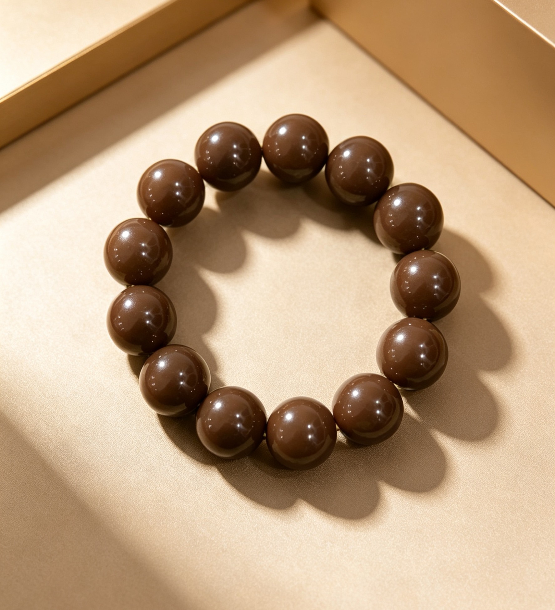 Hetian jade chocolate sugar jade bracelet