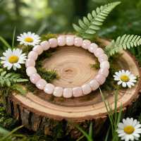 Pink Hetian jade bracelet, fresh and cute.